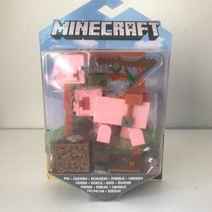 Minecraft Comic Maker Pink Pig Action Figure Toy